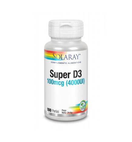 Super D3 4000UI 100 perlas Solaray