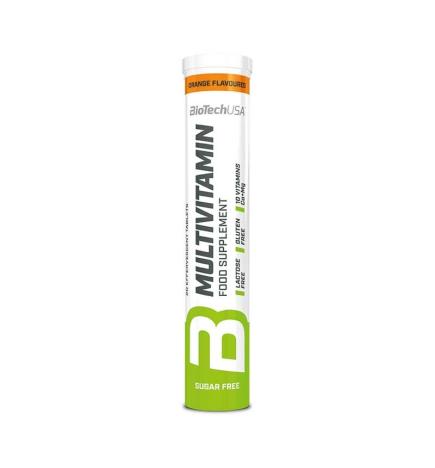 Multivitaminas Naranja 20 comprimidos efervescentes BioTechUSA