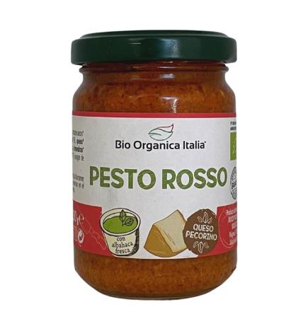 Pesto rosso con pecorino y almendras Bio 130g Organica Italia