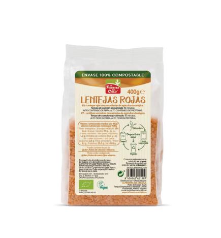 Lentejas rojas peladas bio 400g La Finestra