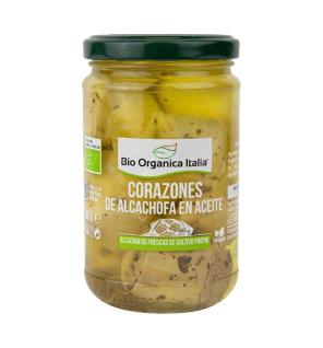 Corazones de alcachofa en aceite Bio 280g Organica Italia