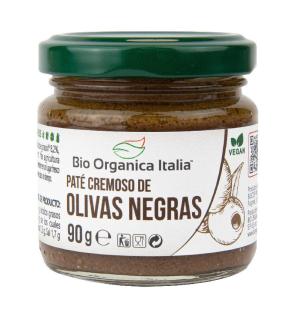 Pate de olivas negras Bio 90g Organica Italia