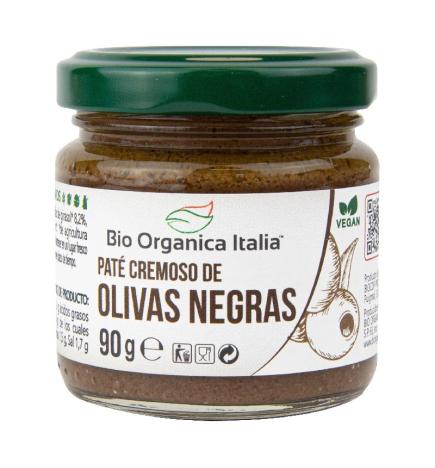 Pate de olivas negras Bio 90g Organica Italia