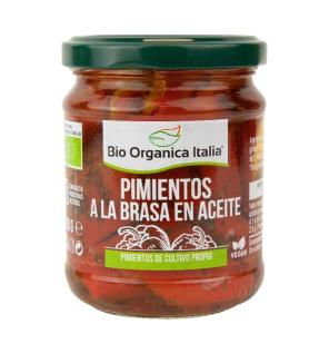 Pimientos a la brasa en aceite Bio 190g Organica Italia