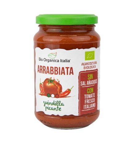 Salsa de tomate arrabiata picante Bio 325ml Organica Italia