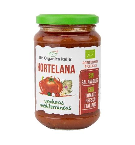 Salsa de tomate hortelana con verduras mediterraneas Bio 325ml Organica Italia