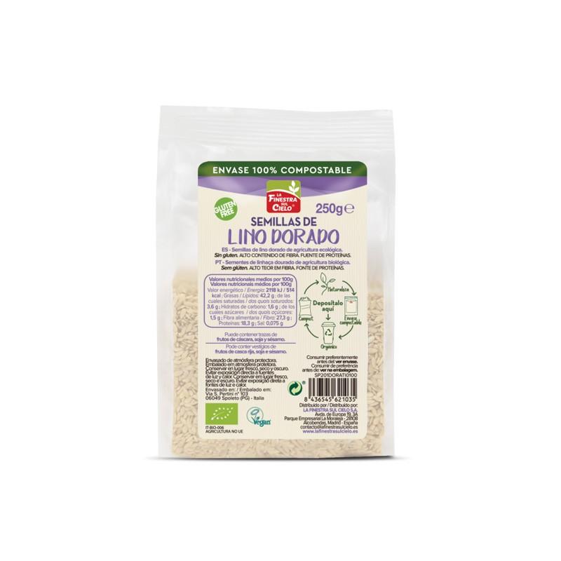 Semillas de lino dorado bio 250g La Finestra