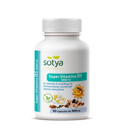 Super vitamina D3 3000UI 90 capsulas Sotya