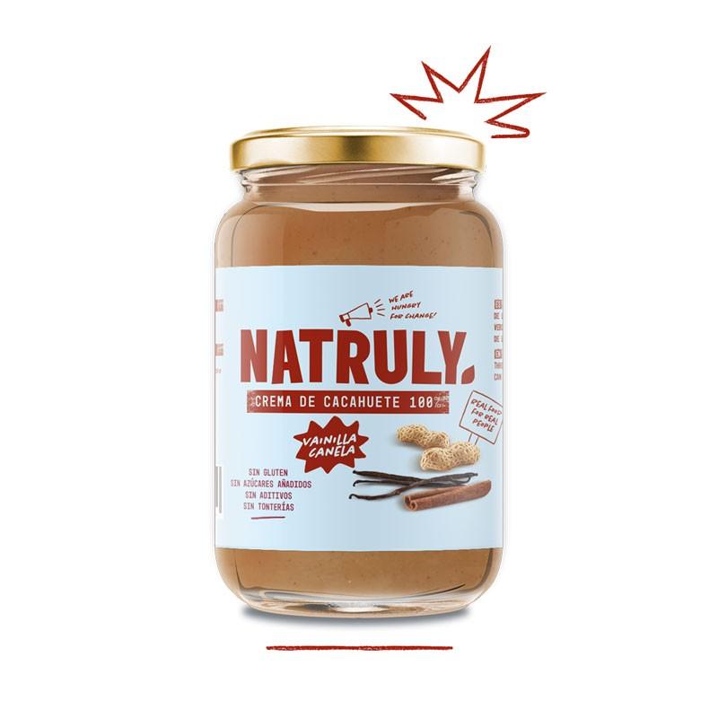 Crema de cacahuete vainilla y canela 500g Natruly