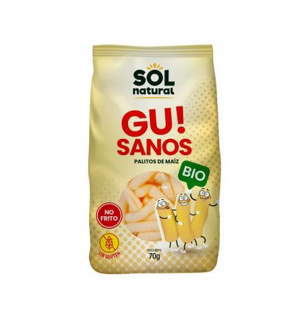 Gusanitos de maiz s/gluten bio 70g Sol Natural