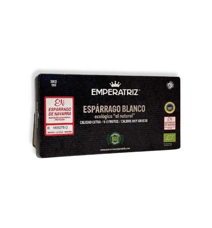 Esparragos blancos gruesos 6-8 frutos Bio lata 390g Emperatriz