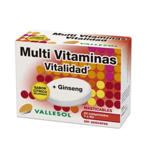 Multivitaminas + Ginseng 24 comprimidos Vallesol