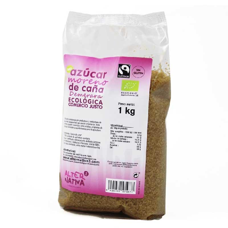 Azucar Demerara moreno de caña Bio 1kg Alternativa3