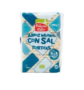 Tortitas de arroz integral con sal bio 130g La Finestra