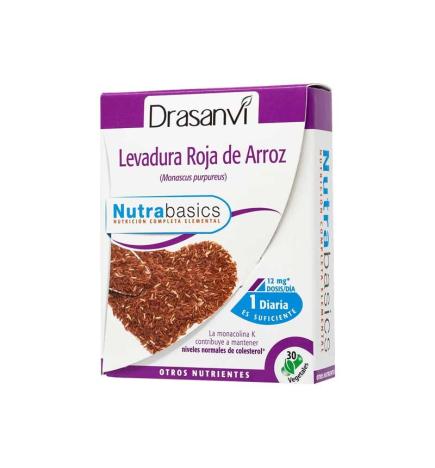 Levadura roja arroz 2.9mg Monacolina 30 capsulas Drasanvi