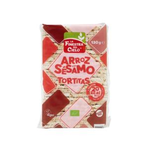 Tortitas de arroz con sesamo bio 130g La Finestra