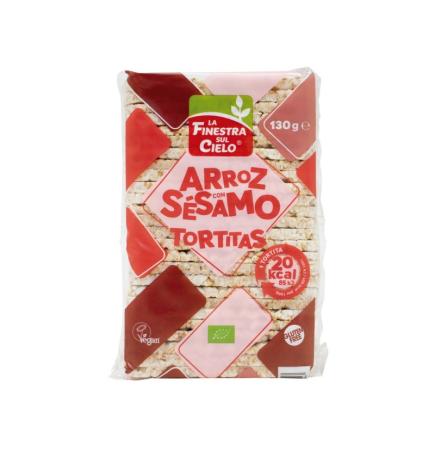 Tortitas de arroz con sesamo bio 130g La Finestra