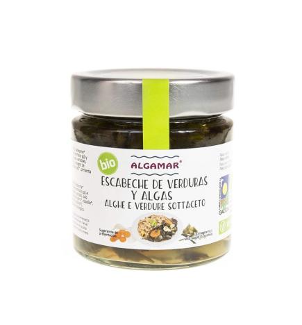 Algas y verduras en escabeche bio 190g Algamar