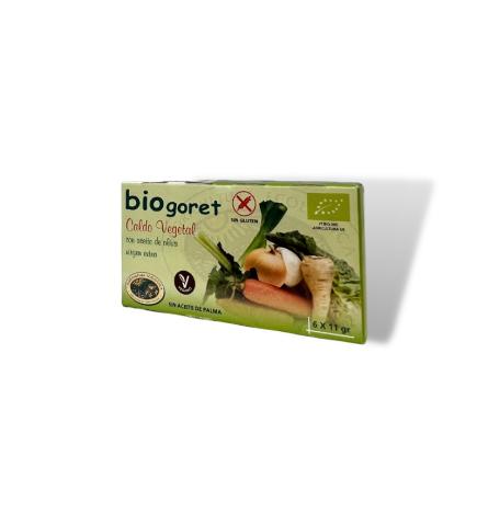 Caldo de verduras en cubitos bio 6x11g BioGoret