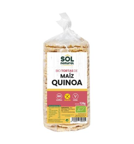 Tortas de maiz con quinoa s/g Bio 120g Sol Natural