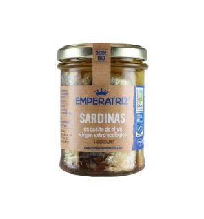 Sardina en aceite oliva bio 190g Emperatriz