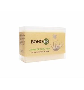 Jabon Aloe vera con miel y manteca de karite Bio 100g BOHO