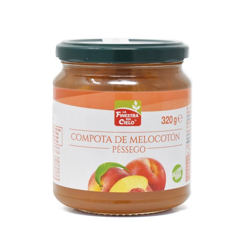 Compota de melocoton bio 280g La Finestra