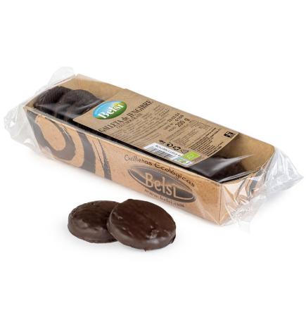 Galleta de jengibre con chocolate bio 200 g Belsi