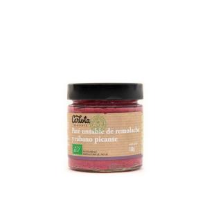 Pate de remolacha y rábano picante Bio 180g Carlota Organic