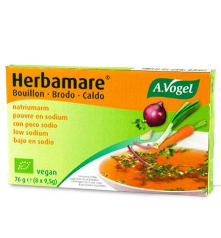 Caldo Herbamare bajo en sodio Bio 8 cubitos A.Vogel