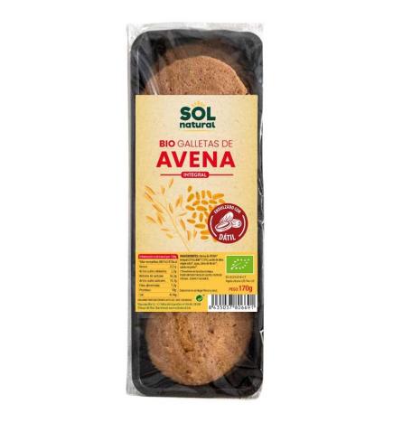 Galletas de Avena integral endulzadas con Datil Bio 170g Sol Natural