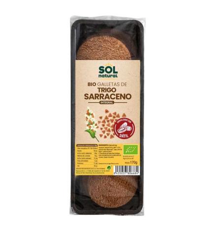 Galletas de Trigo Sarraceno endulzada con Datil Bio 170g Sol