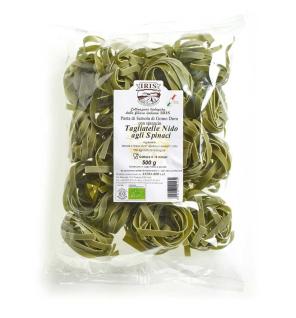 Tagliatelle de trigo con espinacas BIO 500 g IRIS