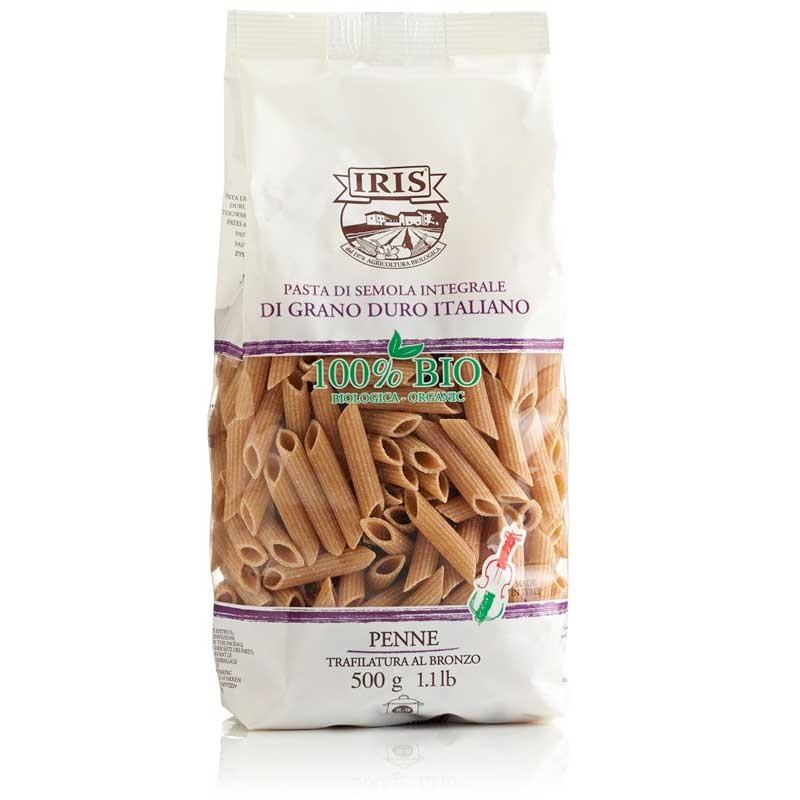 Macarrones de trigo integral BIO 500 g IRIS