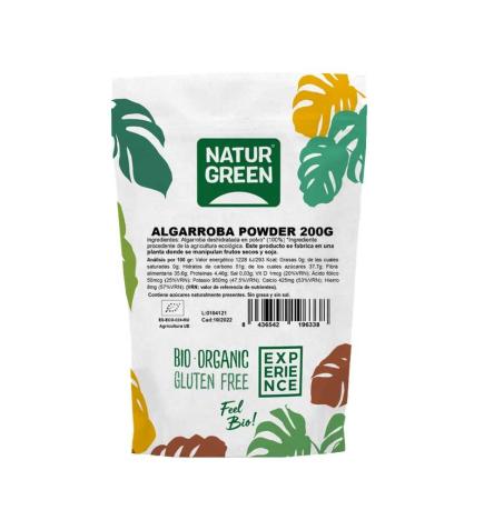 Algarroba en polvo (powder) sin gluten Bio 200g Naturgreen