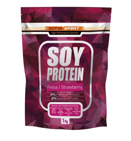 Proteina de soja isolada Fresa Doypack 1Kg Sotya