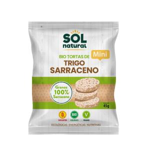 Mini tortitas de trigo sarraceno sin gluten bio 45g Sol Natural