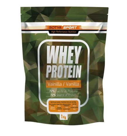 Proteina Whey de suero de leche vainilla Doypack 1 kg Sotya