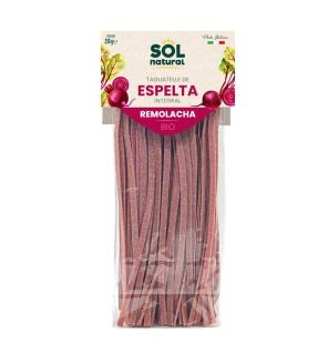 Tagliatelle de espelta integral con remolacha bio 250g Sol Natural