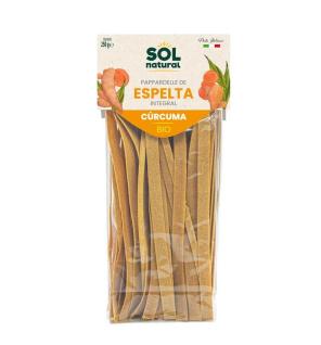 Papardelle de espelta integral con curcuma bio 250g Sol Natural