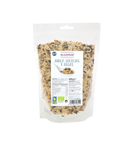 Arroz lentejas y algas bio 500g Algamar