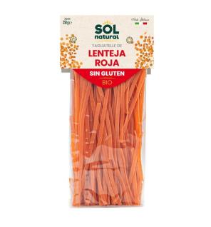 Tagliatelle de lenteja roja sin gluten bio 250g Sol Natural