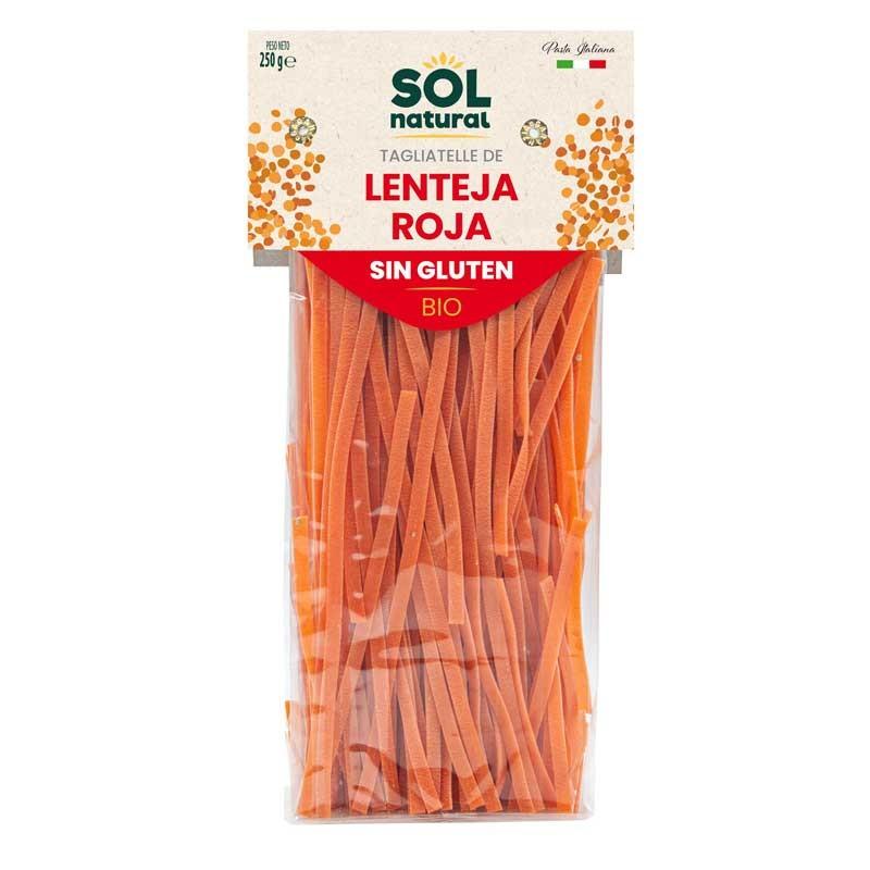 Tagliatelle de lenteja roja sin gluten bio 250g Sol Natural