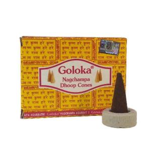 Conos Incienso Goloka amarillo 10 conos Nag Champa