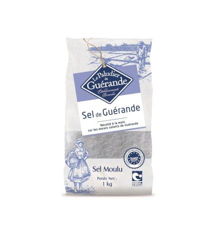 Sal fina gris de guerande 1 kg Le paludier de Guerande