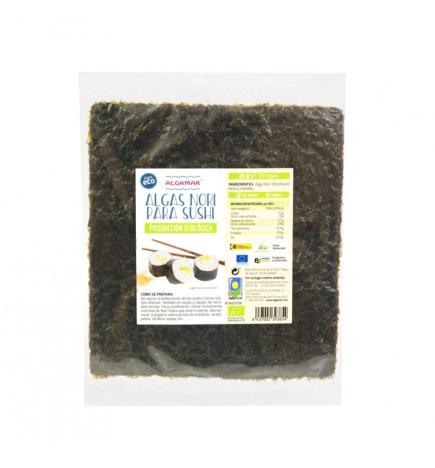 Alga nori para sushi Bio 10x25g Algamar