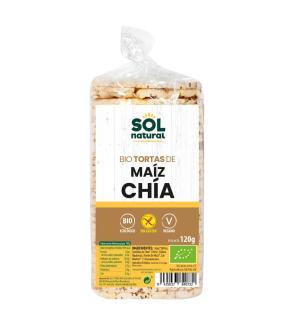 Tortas de maíz y chía sin gluten bio 120 g Sol Natural