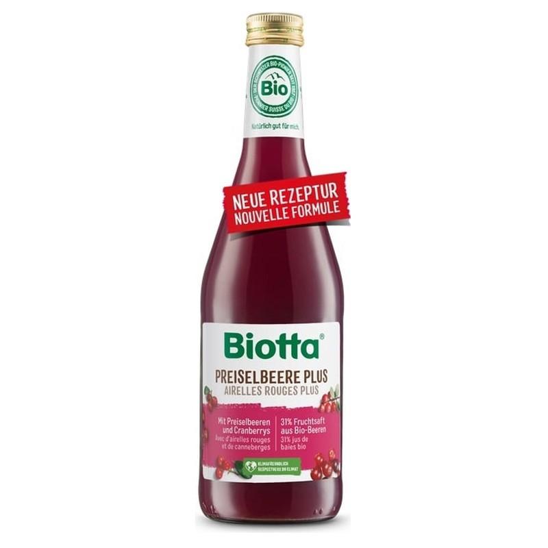 Jugo de arandanos rojos plus Bio 500 ml Biotta