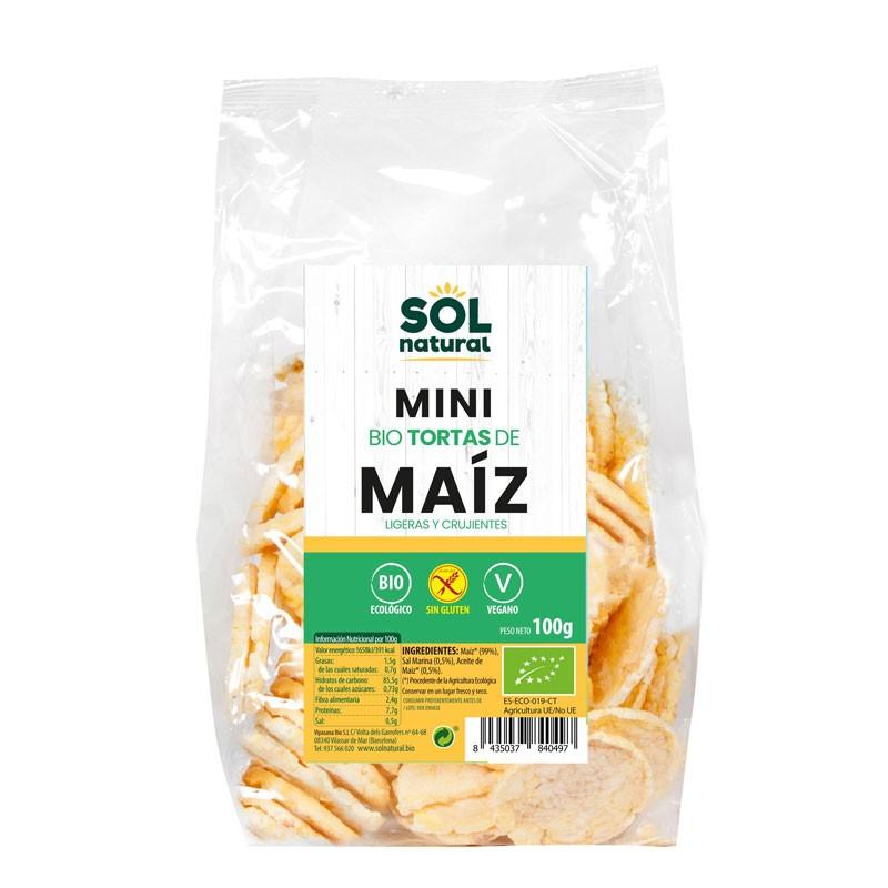 Mini tortitas de maiz Bio 100g Sol Natural