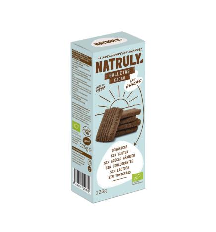 Galletas de Cacao sin gluten Bio 125g Natruly